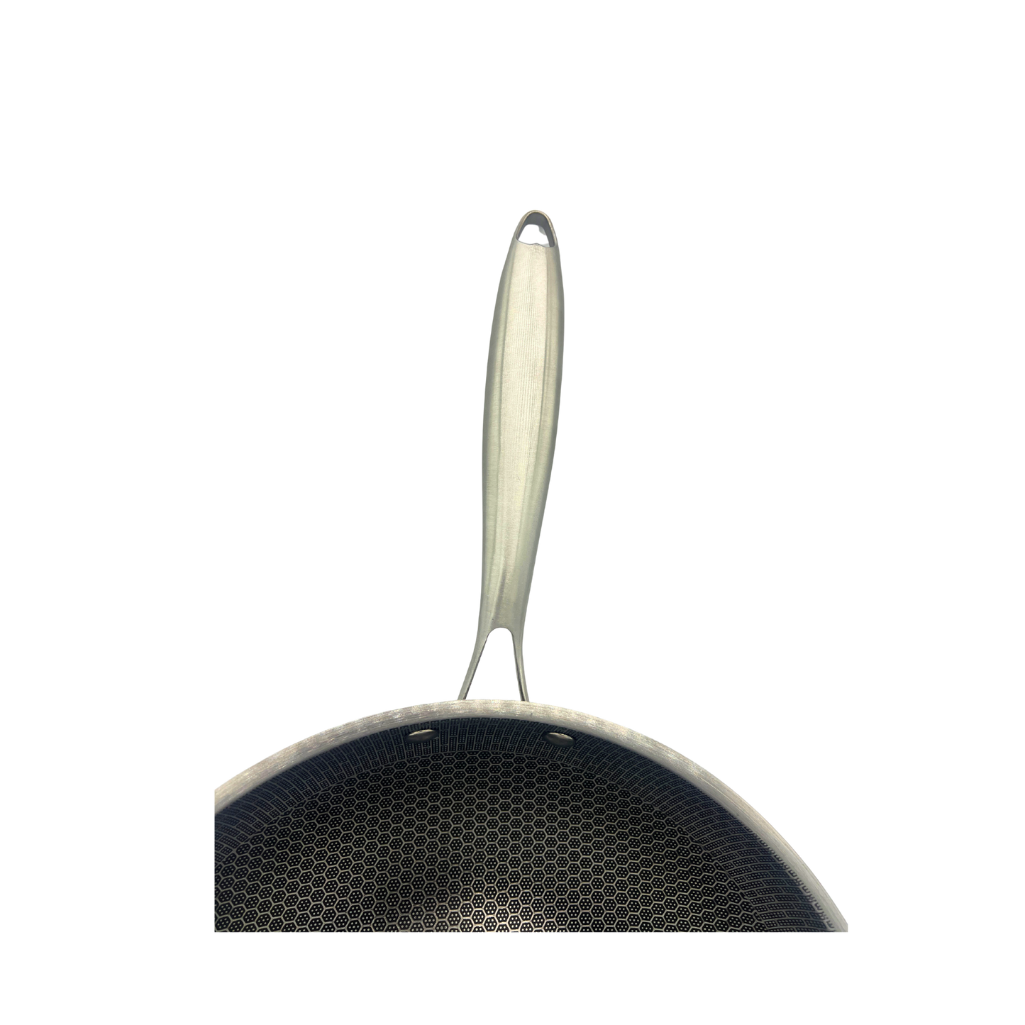 Non-Stick Stainless Steel Wok 30cm – Honeycomb Tri-Ply Design