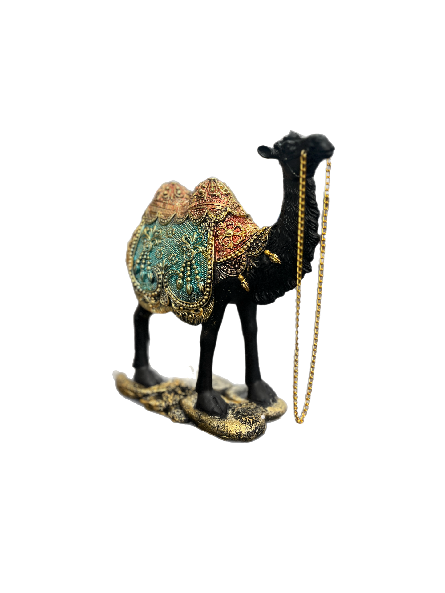 Decorative Camel Figurine with Chain – Handcrafted Style Home Decor