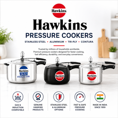 Collection image for: Hawkins Pressure Cookers – Stainless Steel & Aluminium