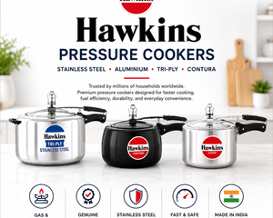 Collection image for: Hawkins Pressure Cookers – Stainless Steel & Aluminium