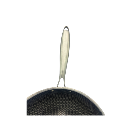 Non-Stick Stainless Steel Wok 30cm – Honeycomb Tri-Ply Design