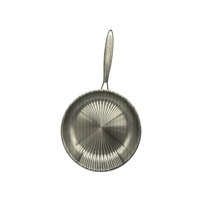 Tri-Ply Stainless Steel Frying Pan 26cm – Even Heat & Lasting Durability