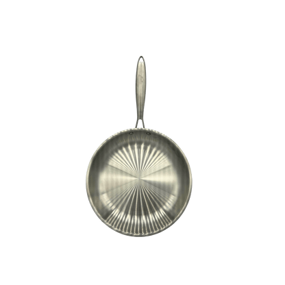 Tri-Ply Stainless Steel Frying Pan 26cm – Even Heat & Lasting Durability