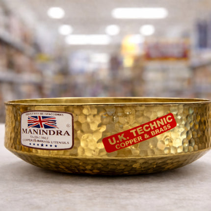Brass Lagan (Pital Handi) with Tin Lining – Traditional Indian Cooking Pot | Sizes 1–8