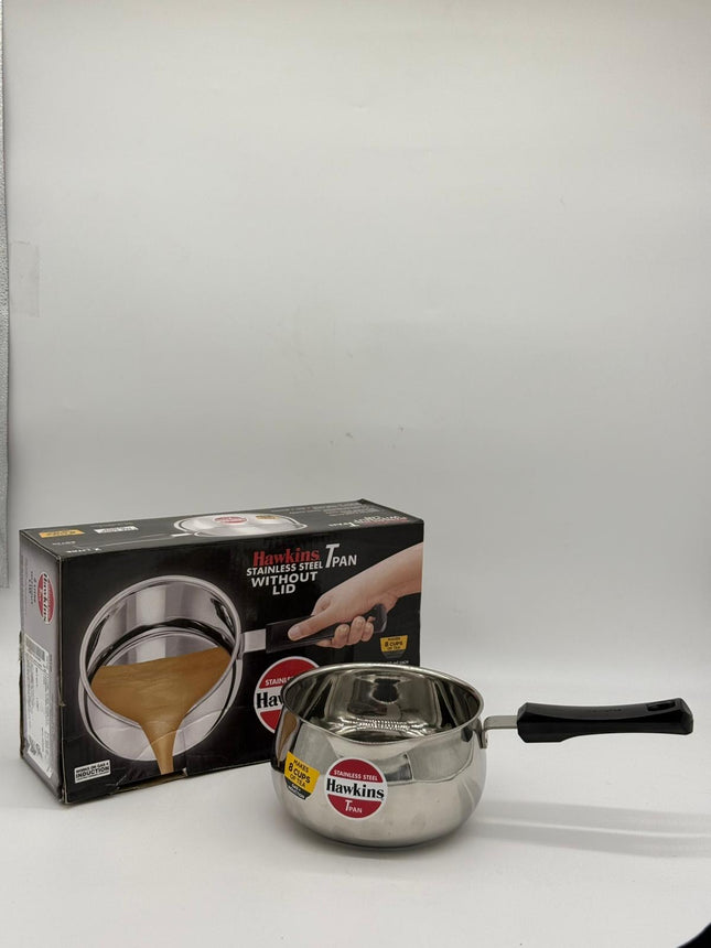 Hawkins Stainless Steel Tea Pan with Glass Lid | Induction Compatible Tea Pot