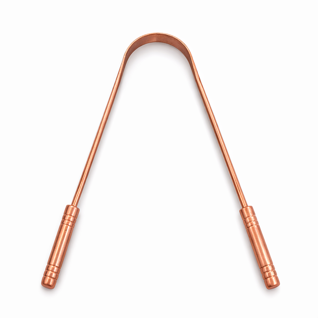 Pure Copper Tongue Scraper – Ayurvedic Oral Care Cleaner
