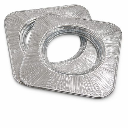 Aluminium Gas Stove Protector (23x23cm) – Gas Hob Burner Liner - 2 Pack