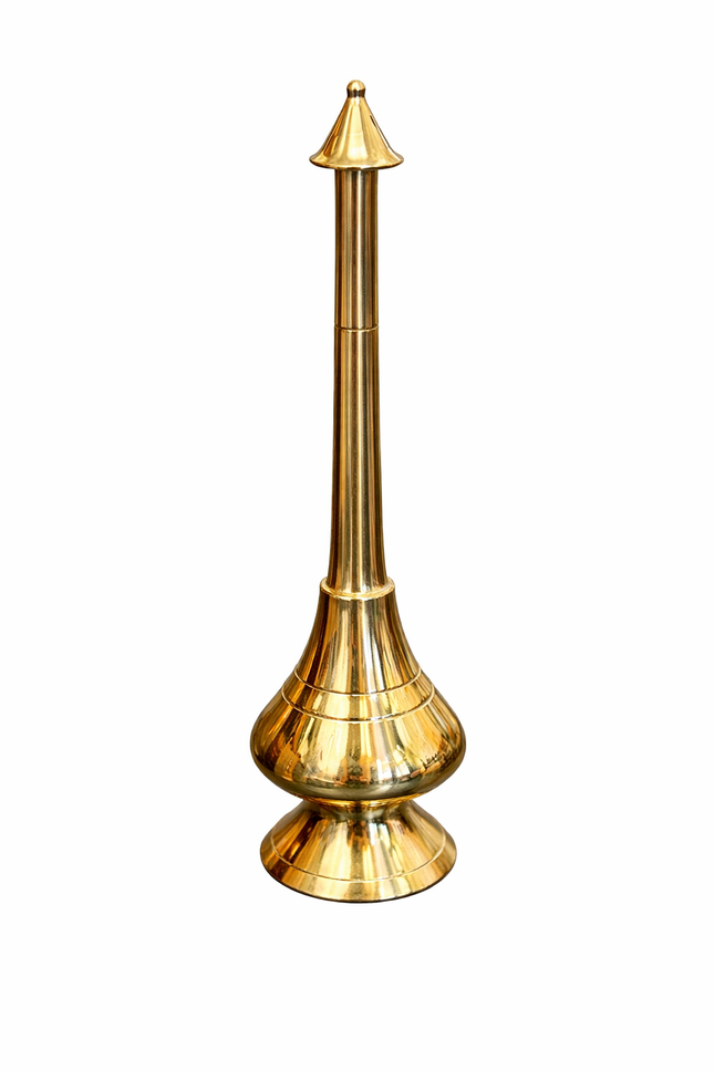 Brass Gangajal Holy Water Sprinkler 10 Inch (23cm) – Traditional Pooja Jal Sprinkler