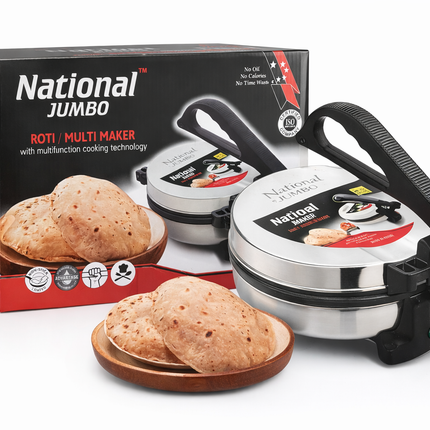 National Jumbo Roti Maker | Electric Chapati Maker | Non-Stick Multi Maker Press