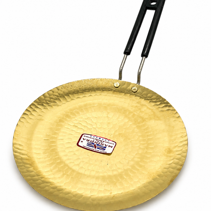 26cm Pure Brass (Pital) Tava – Traditional Handmade Pan | Gas Stove Cooking Tawa