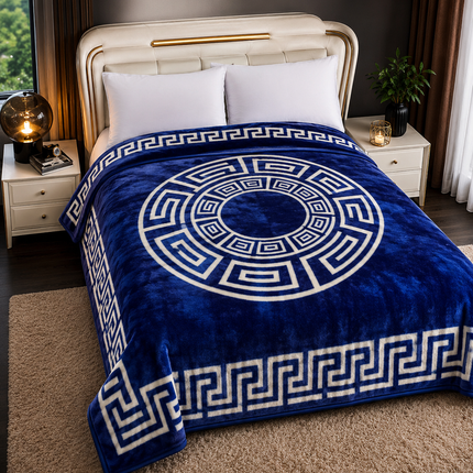 Queen Size Mink Double-Ply Blanket 200 x 220cm 5kg – Heavy, Soft & Warm Winter Blanket
