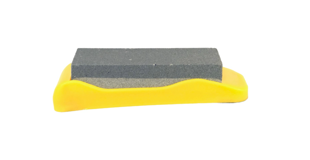 Knife Sharpener Whetstone 15cm – Manual Sharpening Stone with Handle