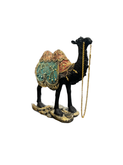 Decorative Camel Figurine with Chain – Handcrafted Style Home Decor