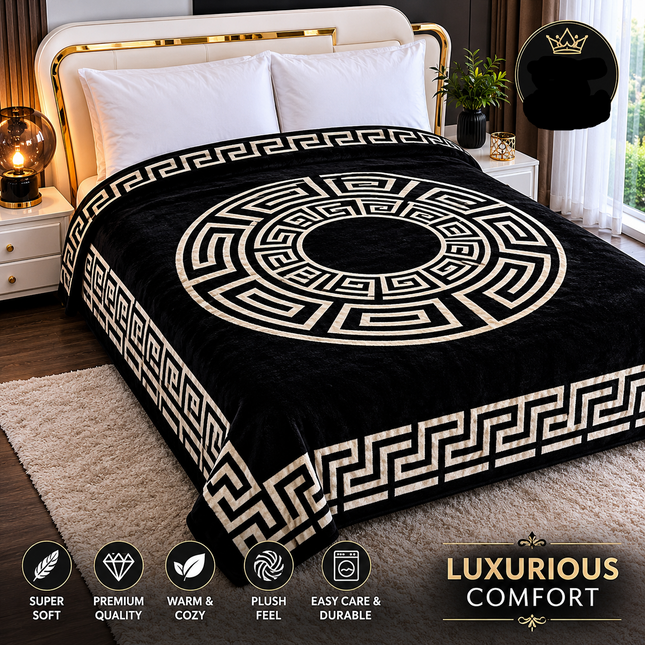 Queen Size 200 x 220cm mink double-ply blanket, heavy soft warm winter blanket Australia