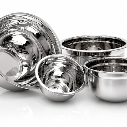 Stainless Steel Professional Mixing Bowl – 14cm, 18cm, 22cm, 26cm & 30cm