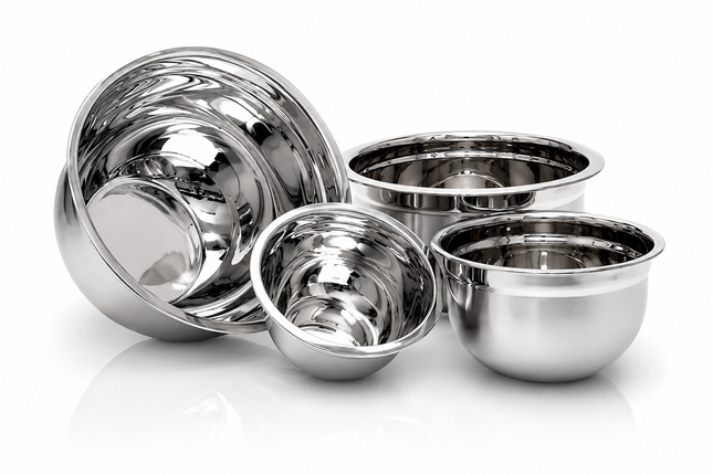 Stainless Steel Professional Mixing Bowl – 14cm, 18cm, 22cm, 26cm & 30cm