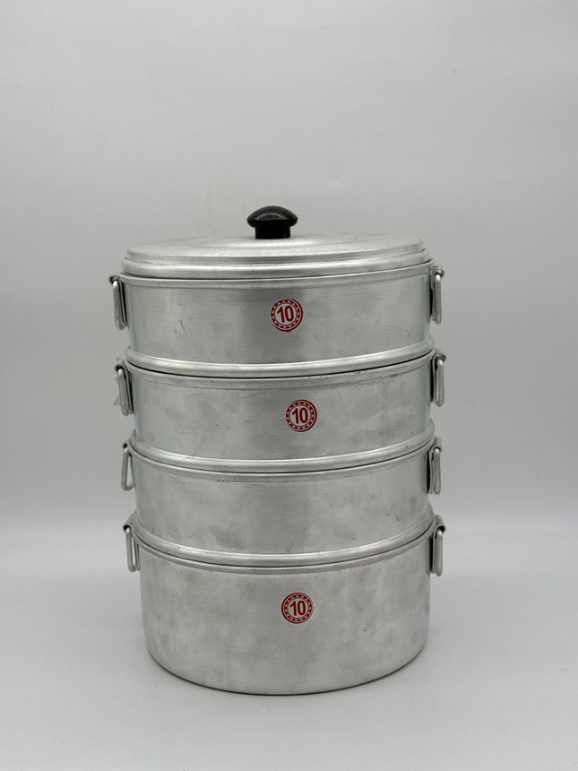 ALM aluminium momo steamer 10 tier large steaming pot with lid