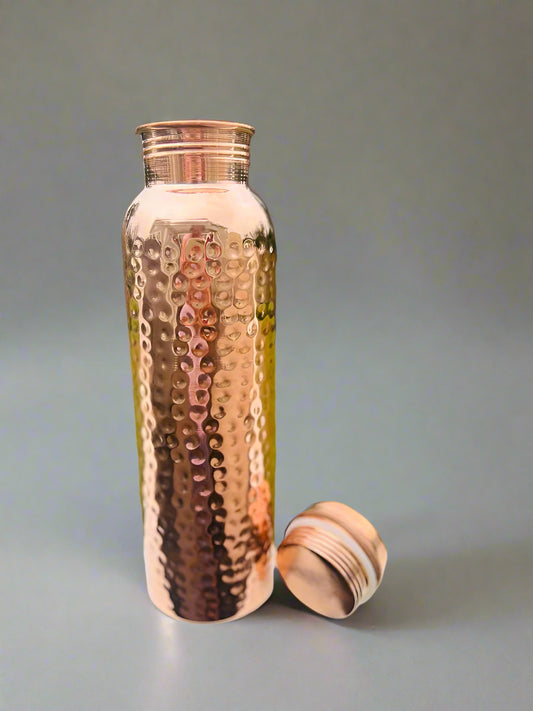 Pure Copper Water Bottle 1L – Ayurvedic Health & Hydration