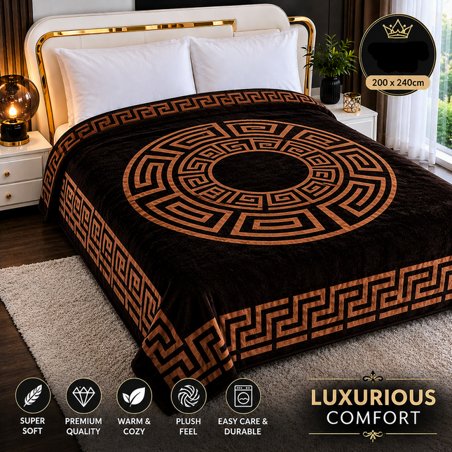 King Single Mink Double-Ply Blanket – Heavy, Soft & Warm Winter Blanket